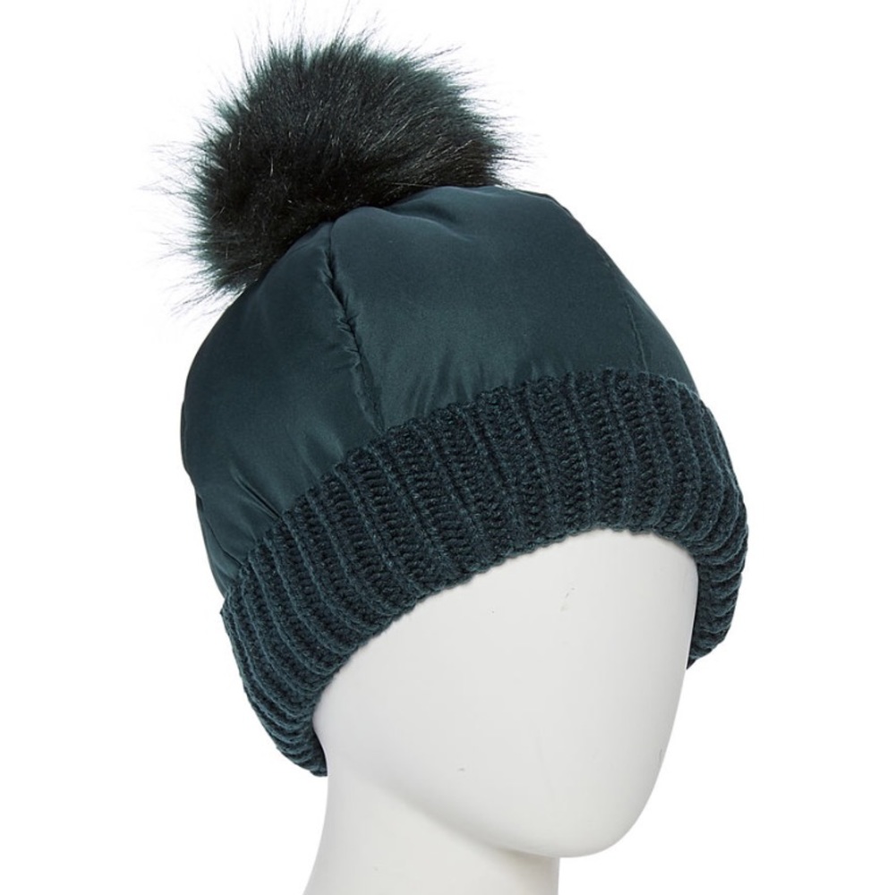 Stylus Puffer PomPom Women Beanie Hat